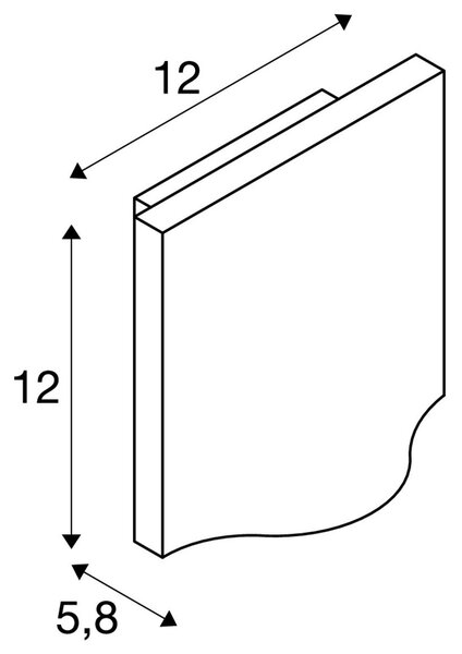 LA 1002503 VILUA I WL venkovní nástěnné nástavbové svítidlo antracit, 3000K IP54 100° 405lm - BIG WHITE (SLV)