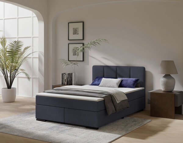 POSTEL BOXSPRING, 120/200 cm, antracitová MID.YOU - Jednolůžkové postele, Online Only