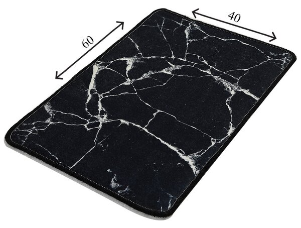 ASIR Koupelnová předložka MARBLE černý mramor