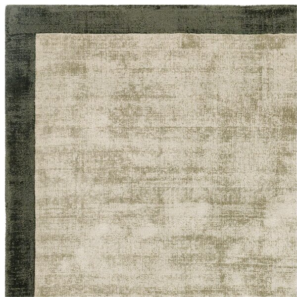 Černý koberec Ife Border Charcoal Silver Rozměry: 120x170 cm