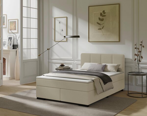 POSTEL BOXSPRING, 120/200 cm, béžová P & B - Jednolůžkové postele, Online Only