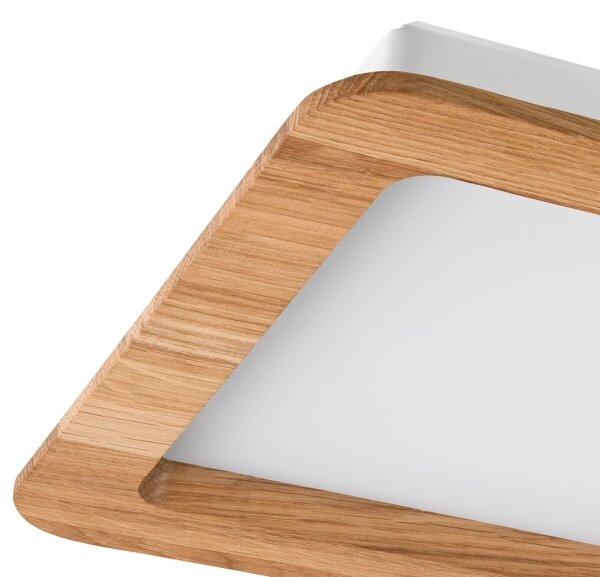 LED Podhledové svítidlo WOODY SPOT LED/17W/230V 3000K dub 18,5x18,5 cm