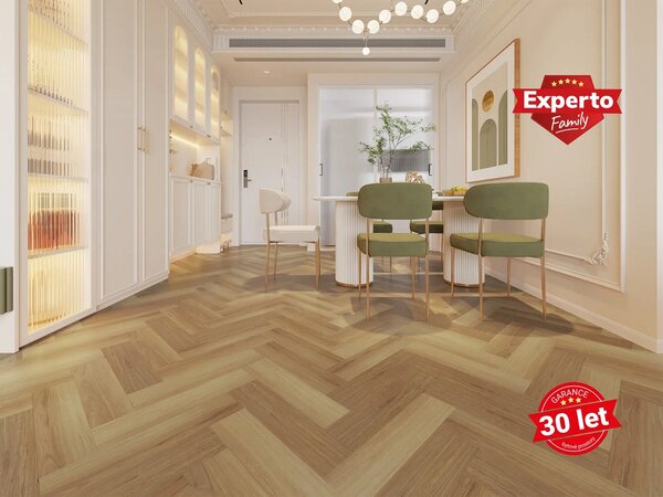 V-podlahy Experto Click SPC 50 Plus Herringbone Dub Nappa 1541-15 1,7323 m2