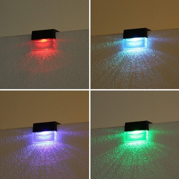 Immax 08501C - SADA 6x LED RGB Solární nástěnné svítidlo LED/1W/1,2V 3500K IP65