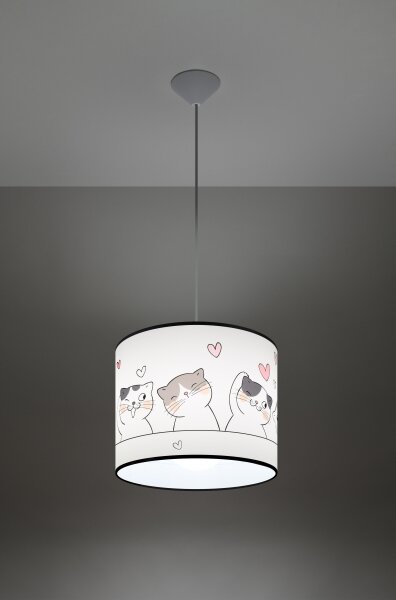 Sollux SL.1418 - Dětský lustr na lanku CAT 1xE27/15W/230V pr. 30 cm