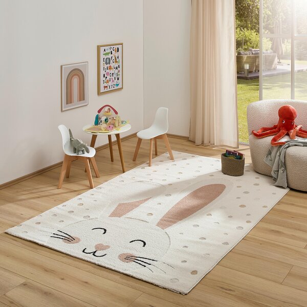 DĚTSKÝ KOBEREC, 80/150 cm krémová Ben'n'jen - Online Only koberce & rohožky, Online Only