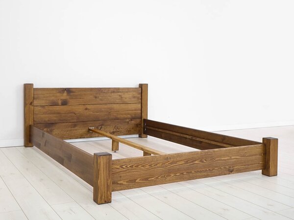 Borovicová postel Rustyk / Ostrowit II 160 cm