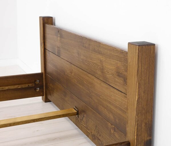 Borovicová postel Rustyk / Ostrowit II 160 cm