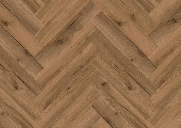 Floor Forever Authentic Oak Click Rigid Herringbone Dub Knížecí 2030F 1,07 m2