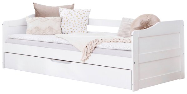 VÝSUVNÁ POSTEL, 90/200 cm bílá MID.YOU - Jednolůžkové postele, Online Only