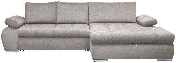 ROHOVÁ SEDAČKA, textil, světle šedá Carryhome - Sedací soupravy