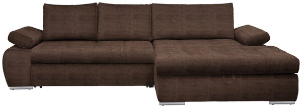 ROHOVÁ SEDAČKA, textil, hnědá Carryhome - Sedací soupravy