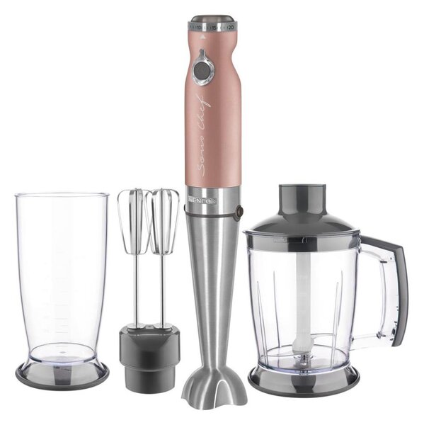 Sencor - Tyčový mixér 4v1 1200W/230V nerez/rose gold