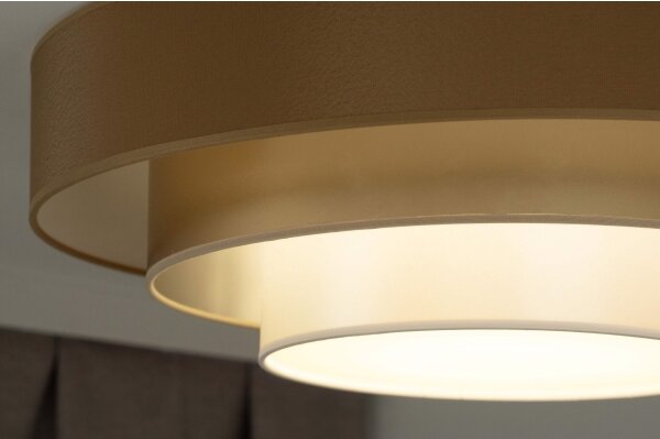 Duolla - LED Stropní svítidlo LUNETA LED/26W/230V pr. 60 cm 4000K hnědá/zlatá