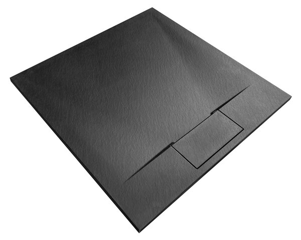 Sprchová vanička REA Bazalt 90x90 - černá