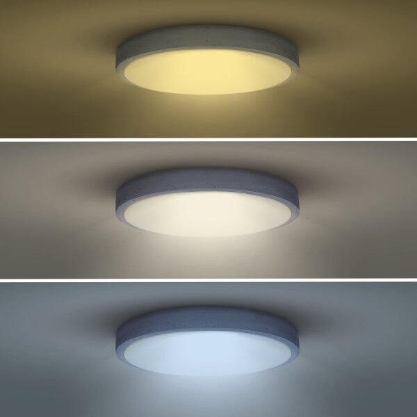 Solight WO8001 - LED Stmív. svítidlo GREY LED/48W/230V 3000-6500K pr. 38 cm + DO