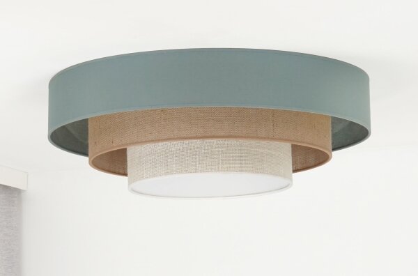 Duolla-LED Stropní svítidlo LUNETA LED/26W/230V pr. 60 cm 4000K tyrkysová/béžová