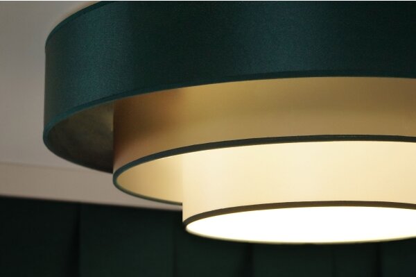 Duolla - LED Stropní svítidlo LUNETA LED/26W/230V pr. 60 cm 4000K zelená/zlatá