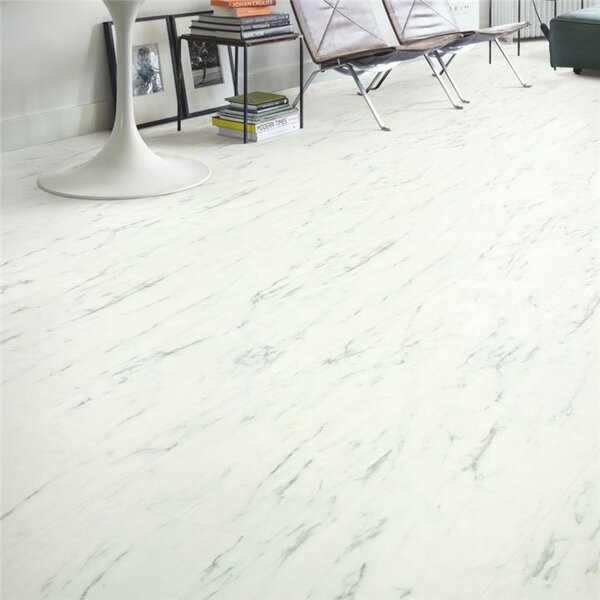 Quick-Step Alpha Vinyl Tiles Mramorová dlažba bílá AVST40136 1,848 m2