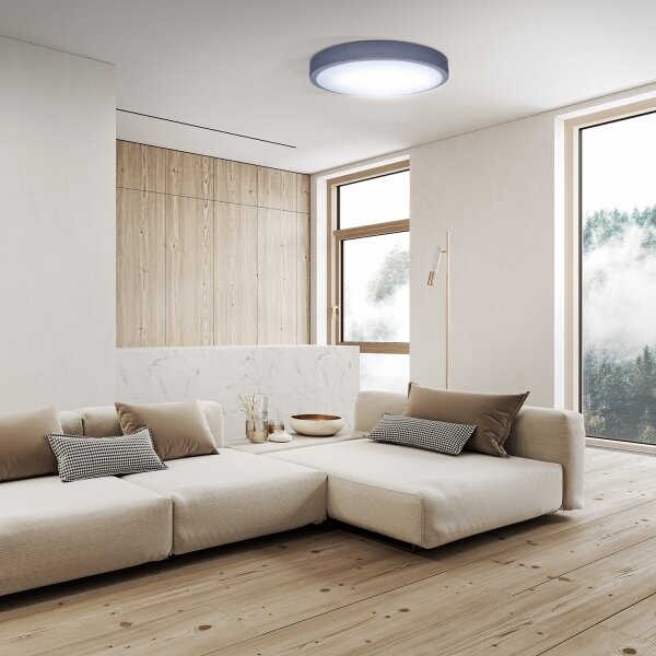 Solight WO8001 - LED Stmív. svítidlo GREY LED/48W/230V 3000-6500K pr. 38 cm + DO