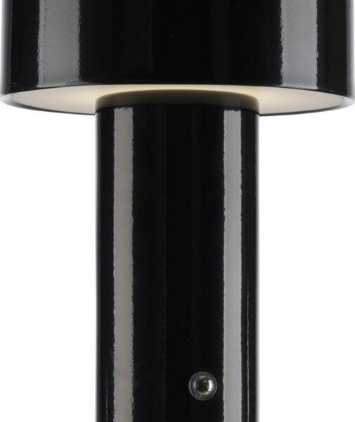 JUST LIGHT LED bateriové stolní svítidlo černé tvar houby stmívatelné dotykem USB 2700-5000K LD 19190-18