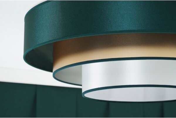 Duolla - LED Stropní svítidlo LUNETA LED/26W/230V pr. 60 cm 4000K zelená/zlatá