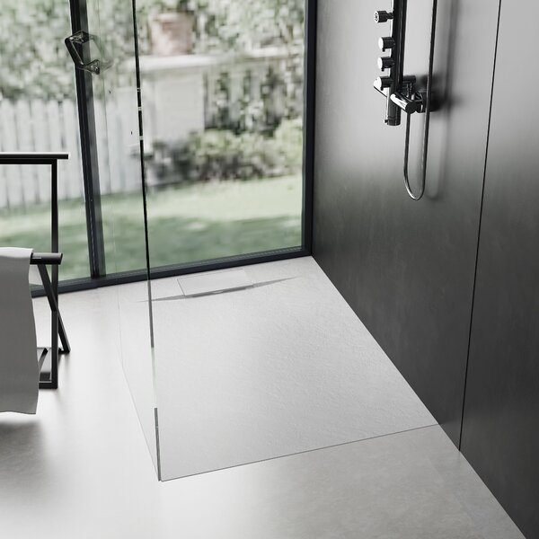 Sprchová vanička REA Bazalt 90x90 - White