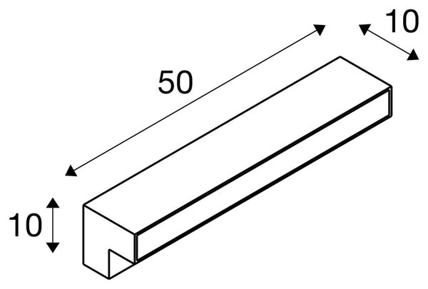 LA 1003535 L-LINE OUT 60 F venkovní LED stojací svítidlo antracit CCT switch 3000/4000 K - BIG WHITE (SLV)