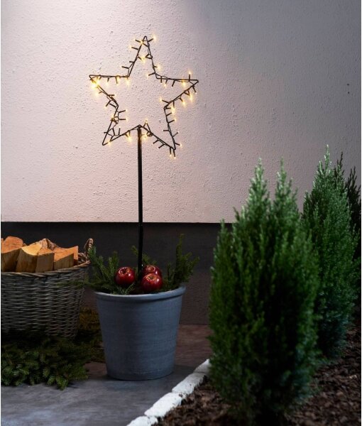 Eglo 411175 - LED Venkovní vánoční dekorace SPIKY LED/3xAA IP44 hvězda