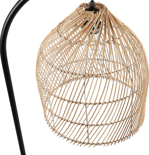 Stojací lampa BERNICA Ratan Přírodní