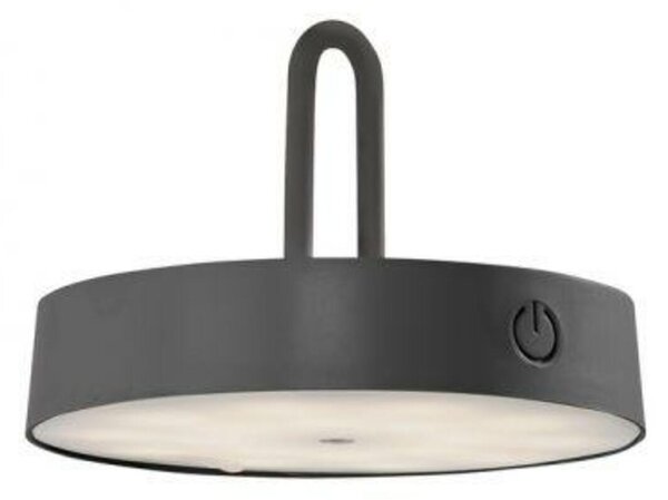 JUST LIGHT LED nástěnné svítidlo na baterie černé stmívatelné dotykem IP44 paměťová funkce 2700K LD 19312-18