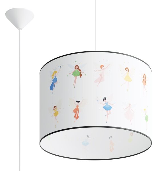 Sollux SL.1417 - Dětský lustr na lanku FAIRY 1xE27/15W/230V pr. 40 cm