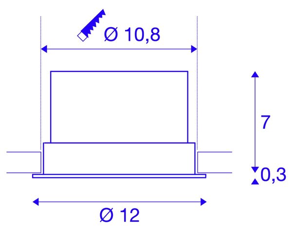 LA 1004669 OCULUS DL MOVE vnitřní LED stropní zápustné svítidlo bílé DIM-TO-WARM 2000–3000 K - BIG WHITE (SLV)