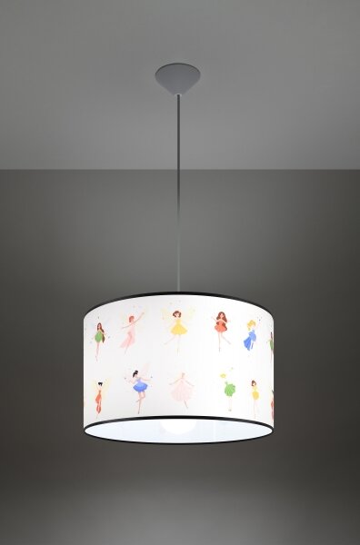 Sollux SL.1417 - Dětský lustr na lanku FAIRY 1xE27/15W/230V pr. 40 cm