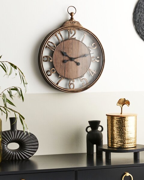 Nástěnné hodiny ALCOBA 40 cm Hnědá