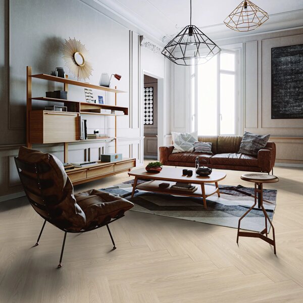 Gerflor Virtuo 55 Rigid Acoustic Herringbone Blomma Light 1464 1,5 m2