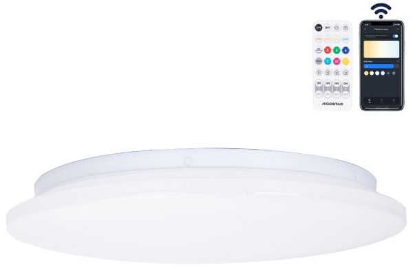 Aigostar - LED Koupelnové stropní svítidlo LED/18W/230V IP44 + dálkové ovládání
