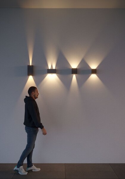 Redo 90303-LED Venkovní nástěnné svítidlo VARY 4xLED/5W/230V 4000K IP54 antracit