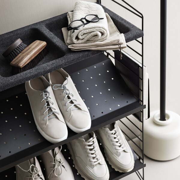 STRING Police na boty Metal Shoe Shelf 58 x 30, White
