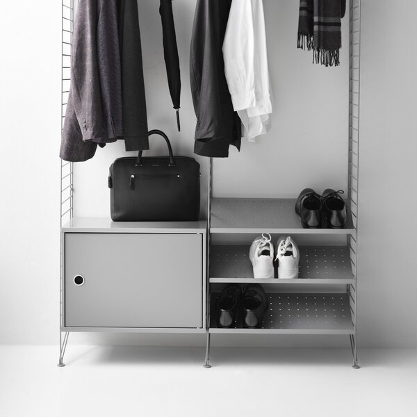 STRING Police na boty Metal Shoe Shelf 58 x 30, White