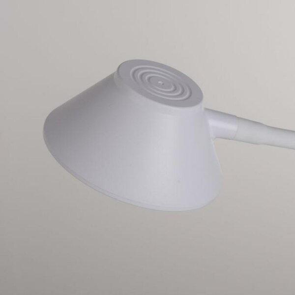 JUST LIGHT LED stolní lampa bílá bezdrátové nabíjení telefonu dotykový stmívač flexibilní otočné 3000K LD 14414-16