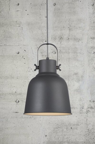 Nordlux - Lustr na lanku ADRIAN 1xE27/40W/230V pr. 25 cm antracit