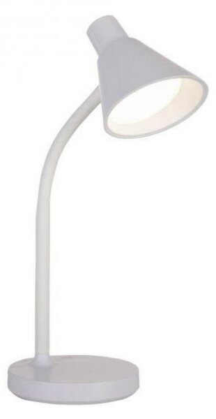 JUST LIGHT LED stolní lampa bílá s vypínačem flexibilní na psací stůl 3000K LD 11248-16