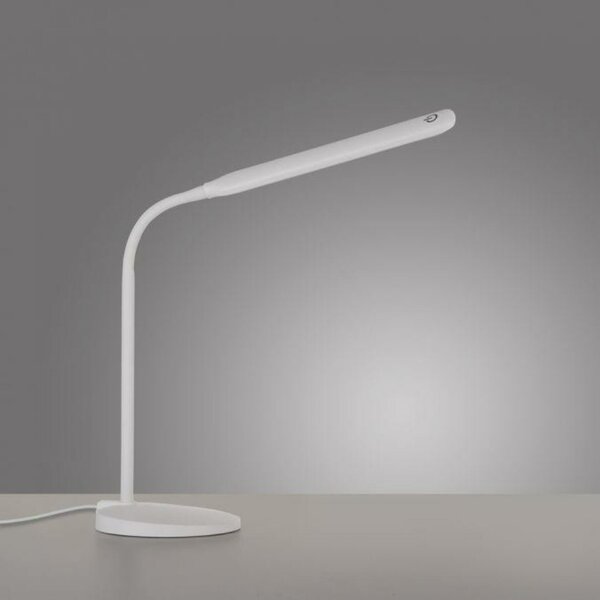 JUST LIGHT LED stolní lampa bílá stmívatelné dotykem CCT na psací stůl 2700-5000K LD 11030-16