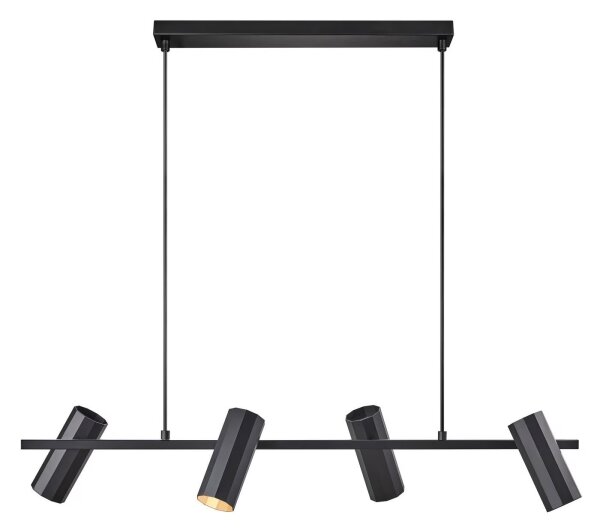Nordlux - Lustr na lanku ALANIS 4xGU10/15W/230V černá