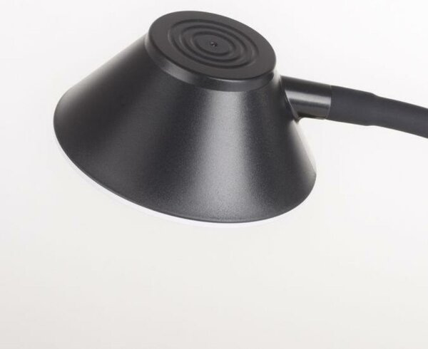 JUST LIGHT LED stolní lampa černá bezdrátové nabíjení telefonu dotykový stmívač nastavitelné 3000K LD 14414-18
