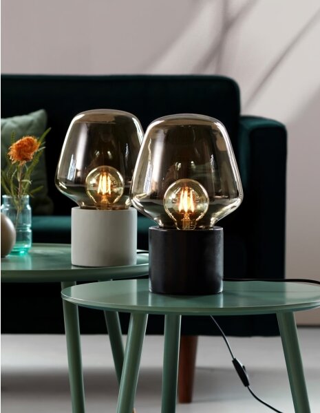 Nordlux - Stolní lampa CHRISTINA 1xE27/25W/230V beton/černá