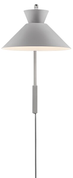 Nordlux - Nástěnná lampa DIAL 1xE27/40W/230V šedá