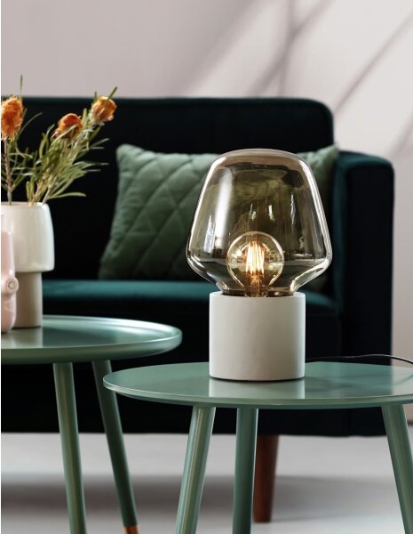 Nordlux - Stolní lampa CHRISTINA 1xE27/25W/230V beton/černá
