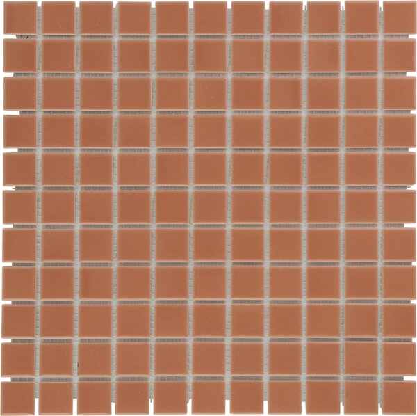 The Mosaic Factory Obklad keramická hnědá Mozaika Dark Cotto Glossy 25 2,5x2,5 (30,2x30,2) cm - AF23091